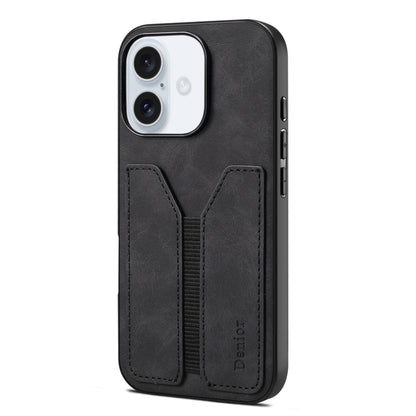 Denior D07 DV Elastic Card Slot PU Back Cover Phone Case, For iPhone 17e / 16e, For iPhone 17 Pro Max, For iPhone 17 Pro, For iPhone 17, For iPhone Air, For iPhone 16 Pro Max, For iPhone 16 Pro, For iPhone 16 Plus