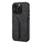 Denior D07 DV Elastic Card Slot PU Back Cover Phone Case, For iPhone 18 Pro / 17 Pro, For iPhone 18 Pro Max / 17 Pro Max, For iPhone 17e / 16e, For iPhone 17, For iPhone Air, For iPhone 16 Pro Max, For iPhone 16 Pro, For iPhone 16 Plus
