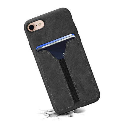 Denior D07 DV Elastic Card Slot PU Back Cover Phone Case, For iPhone 17e / 16e, For iPhone 17 Pro Max, For iPhone 17 Pro, For iPhone 17, For iPhone Air, For iPhone 16 Pro Max, For iPhone 16 Pro, For iPhone 16 Plus