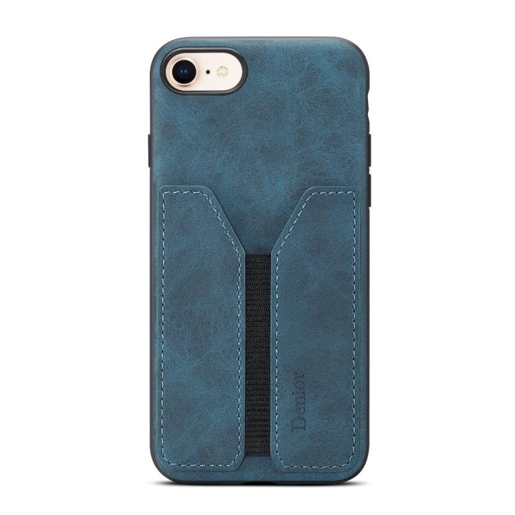 Denior D07 DV Elastic Card Slot PU Back Cover Phone Case, For iPhone 17e / 16e, For iPhone 17 Pro Max, For iPhone 17 Pro, For iPhone 17, For iPhone Air, For iPhone 16 Pro Max, For iPhone 16 Pro, For iPhone 16 Plus