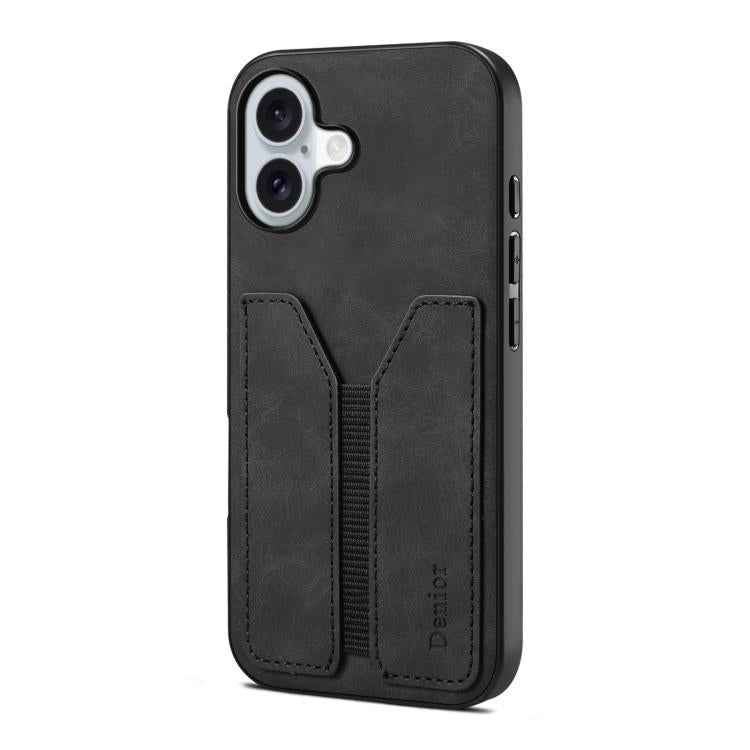 Denior D07 DV Elastic Card Slot PU Back Cover Phone Case, For iPhone 18 Pro / 17 Pro, For iPhone 18 Pro Max / 17 Pro Max, For iPhone 17e / 16e, For iPhone 17, For iPhone Air, For iPhone 16 Pro Max, For iPhone 16 Pro, For iPhone 16 Plus