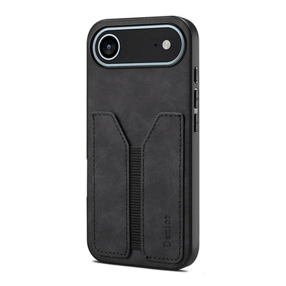Denior D07 DV Elastic Card Slot PU Back Cover Phone Case, For iPhone 18 Pro / 17 Pro, For iPhone 18 Pro Max / 17 Pro Max, For iPhone 17e / 16e, For iPhone 17, For iPhone Air, For iPhone 16 Pro Max, For iPhone 16 Pro, For iPhone 16 Plus