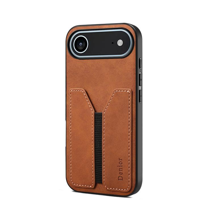 Denior D07 DV Elastic Card Slot PU Back Cover Phone Case, For iPhone 17e / 16e, For iPhone 17 Pro Max, For iPhone 17 Pro, For iPhone 17, For iPhone Air, For iPhone 16 Pro Max, For iPhone 16 Pro, For iPhone 16 Plus