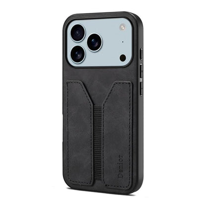 Denior D07 DV Elastic Card Slot PU Back Cover Phone Case, For iPhone 18 Pro / 17 Pro, For iPhone 18 Pro Max / 17 Pro Max, For iPhone 17e / 16e, For iPhone 17, For iPhone Air, For iPhone 16 Pro Max, For iPhone 16 Pro, For iPhone 16 Plus