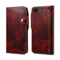 Denior B01 Oil Wax Cowhide Magnetic Button Genuine Leather Case, For iPhone 17e / 16e, For iPhone 16 Pro Max, For iPhone 16 Pro, For iPhone 16 Plus