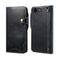 Denior B01 Oil Wax Cowhide Magnetic Button Genuine Leather Case, For iPhone 17e / 16e, For iPhone 16 Pro Max, For iPhone 16 Pro, For iPhone 16 Plus