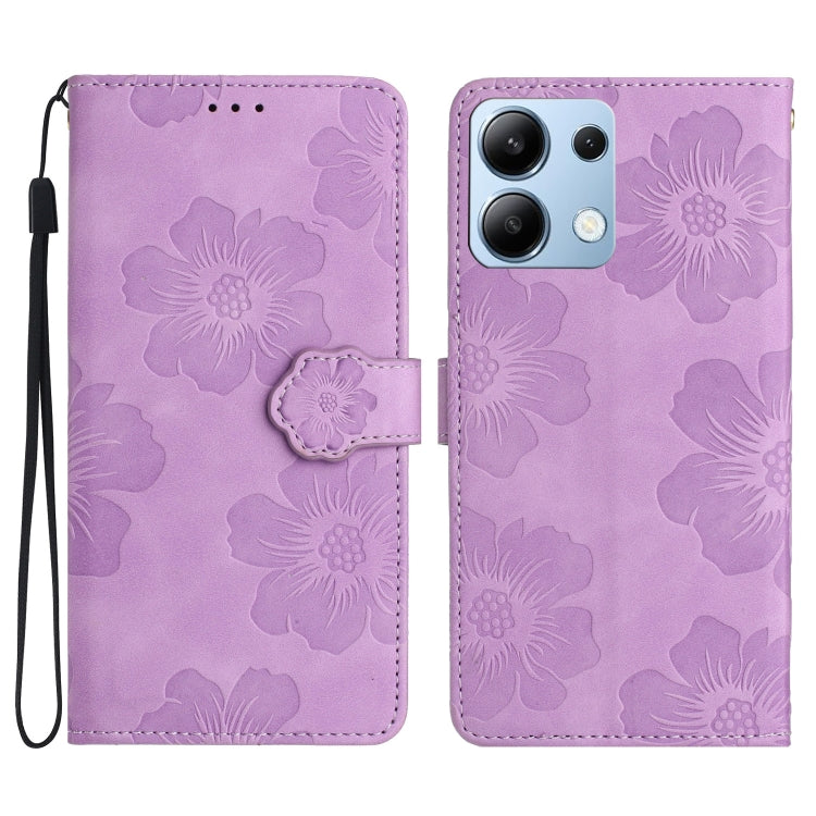 Flower Embossing Pattern Leather Phone Case