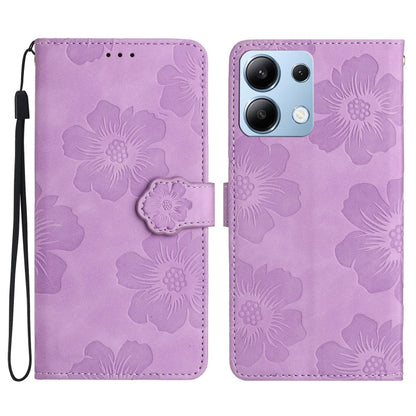 Flower Embossing Pattern Leather Phone Case