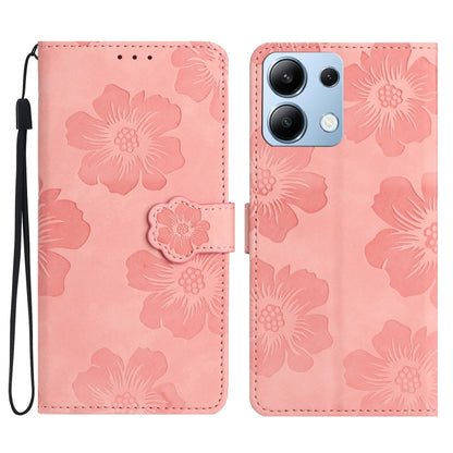 Flower Embossing Pattern Leather Phone Case