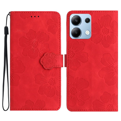 Flower Embossing Pattern Leather Phone Case