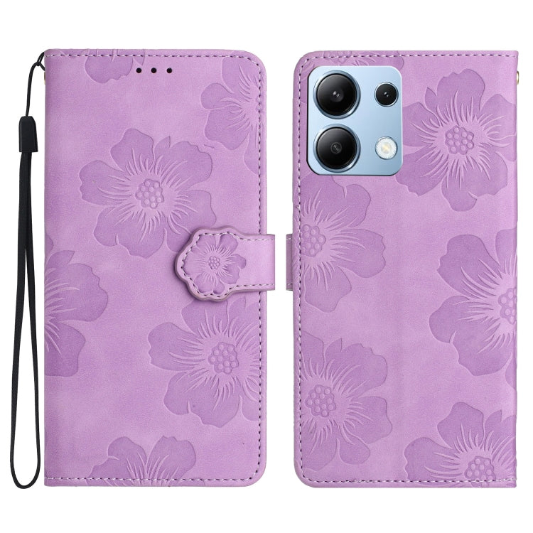 Flower Embossing Pattern Leather Phone Case
