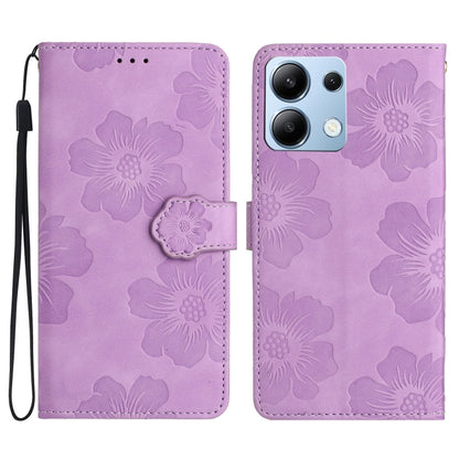 Flower Embossing Pattern Leather Phone Case