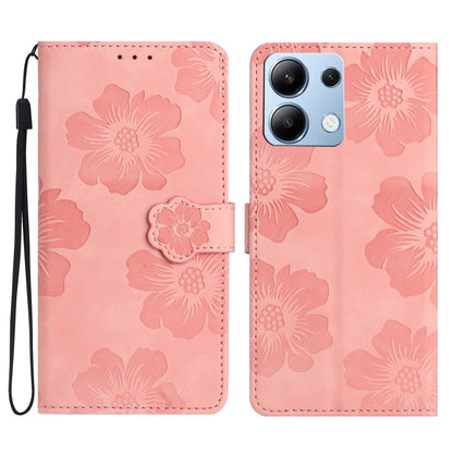 Flower Embossing Pattern Leather Phone Case