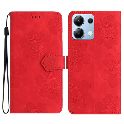 Flower Embossing Pattern Leather Phone Case