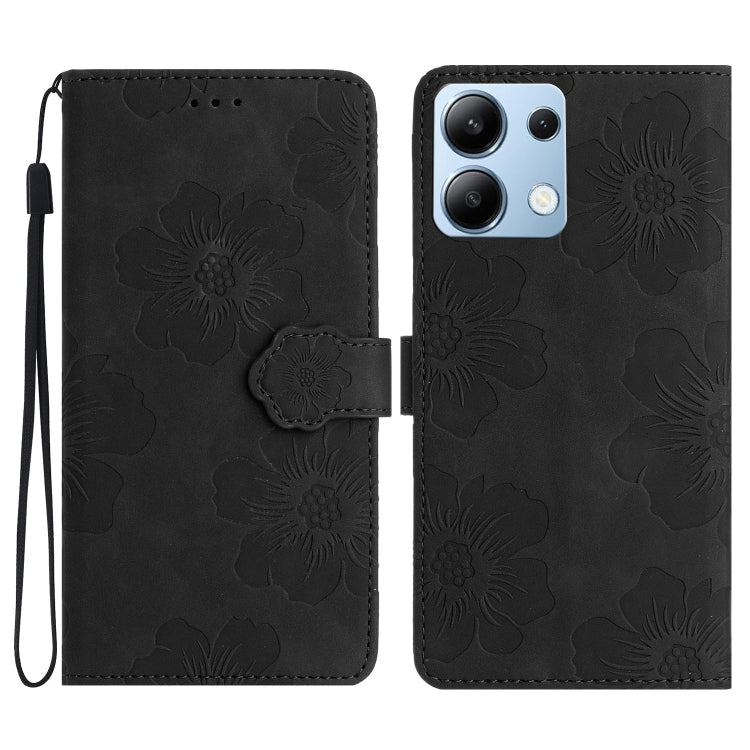 Flower Embossing Pattern Leather Phone Case