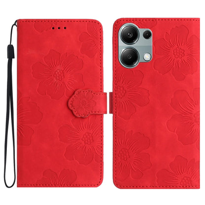 Flower Embossing Pattern Leather Phone Case