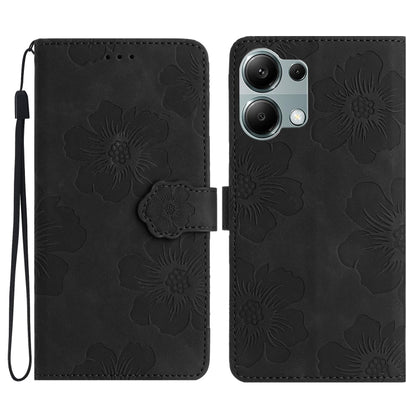 Flower Embossing Pattern Leather Phone Case