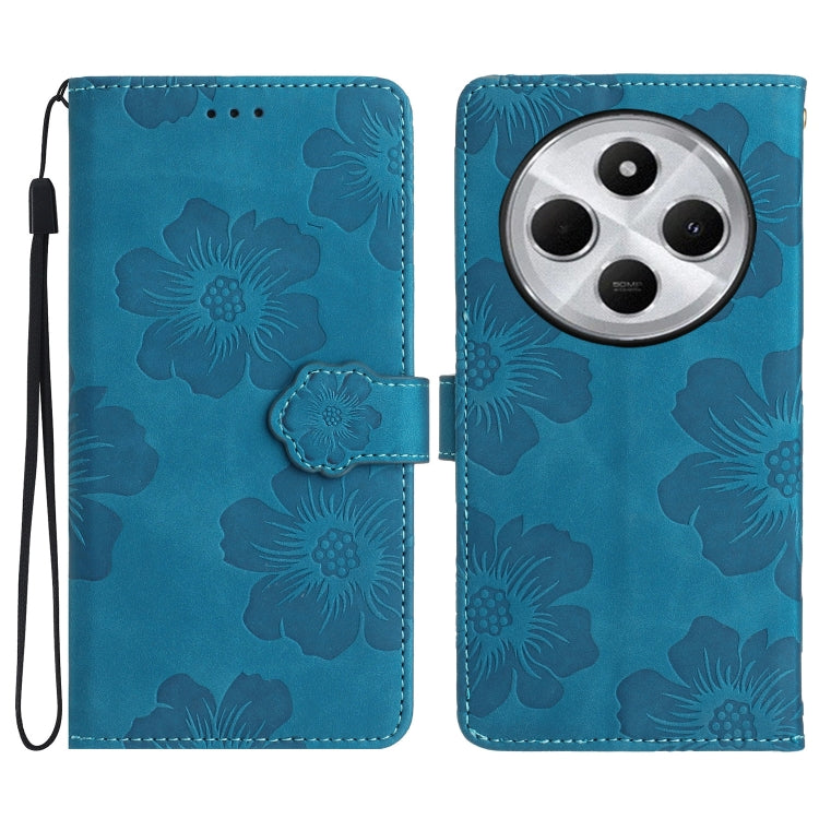 Flower Embossing Pattern Leather Phone Case