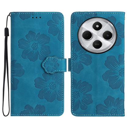 Flower Embossing Pattern Leather Phone Case