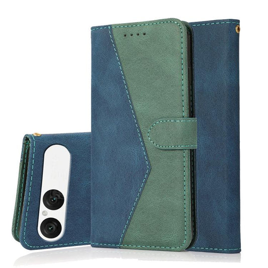 Dual-color Stitching Leather Phone Case, For Sony Xperia 10 VII, For Sony Xperia 10 VI, For Sony Xperia 1 VI