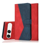 Dual-color Stitching Leather Phone Case, For Sony Xperia 10 VII, For Sony Xperia 10 VI, For Sony Xperia 1 VI