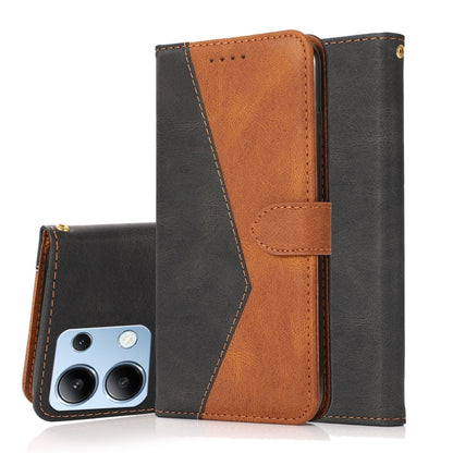 Dual-color Stitching Leather Phone Case