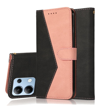 Dual-color Stitching Leather Phone Case