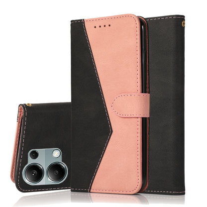 Dual-color Stitching Leather Phone Case