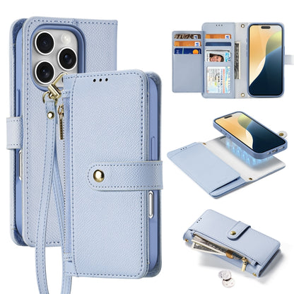 DUX DUCIS Lawa Series 2 in 1 Wallet Zipper Detachable MagSafe Phone Case with Lanyard, For iPhone Air, For iPhone 16 Pro Max, For iPhone 16 Pro, For iPhone 16
