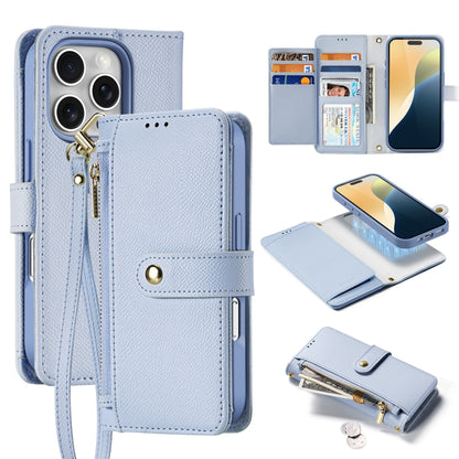 DUX DUCIS Lawa Series 2 in 1 Wallet Zipper Detachable MagSafe Phone Case with Lanyard, For iPhone Air, For iPhone 16 Pro Max, For iPhone 16 Pro, For iPhone 16