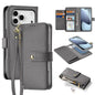 DUX DUCIS Lawa Series 2 in 1 Wallet Zipper Detachable MagSafe Phone Case with Lanyard, For iPhone 18 Pro, For iPhone 18 Pro Max, For iPhone 17e / 16e, For iPhone 17 Pro Max, For iPhone 17 Pro, For iPhone 17