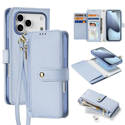 DUX DUCIS Lawa Series 2 in 1 Wallet Zipper Detachable MagSafe Phone Case with Lanyard, For iPhone 18 Pro, For iPhone 18 Pro Max, For iPhone 17e / 16e, For iPhone 17 Pro Max, For iPhone 17 Pro, For iPhone 17
