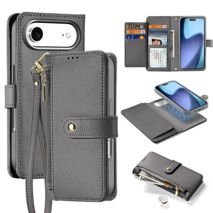 DUX DUCIS Lawa Series 2 in 1 Wallet Zipper Detachable MagSafe Phone Case with Lanyard, For iPhone Air, For iPhone 16 Pro Max, For iPhone 16 Pro, For iPhone 16
