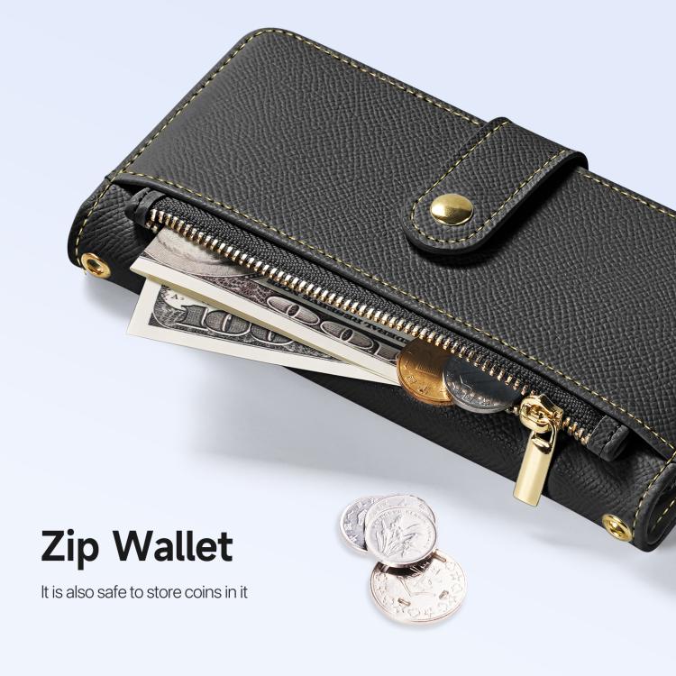 DUX DUCIS Lawa Series 2 in 1 Wallet Zipper Detachable MagSafe Phone Case with Lanyard, For iPhone 18 Pro, For iPhone 18 Pro Max, For iPhone 17e / 16e, For iPhone 17 Pro Max, For iPhone 17 Pro, For iPhone 17