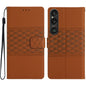 Diamond Embossed Skin Feel Leather Phone Case, For Sony Xperia 10 VII, For Sony Xperia 10 VI, For Sony Xperia 1 VI