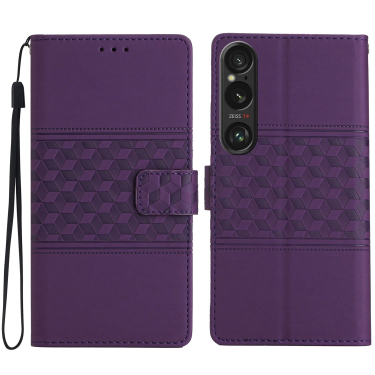 Diamond Embossed Skin Feel Leather Phone Case