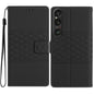 Diamond Embossed Skin Feel Leather Phone Case, For Sony Xperia 10 VII, For Sony Xperia 10 VI, For Sony Xperia 1 VI