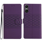 Diamond Embossed Skin Feel Leather Phone Case, For Sony Xperia 10 VII, For Sony Xperia 10 VI, For Sony Xperia 1 VI