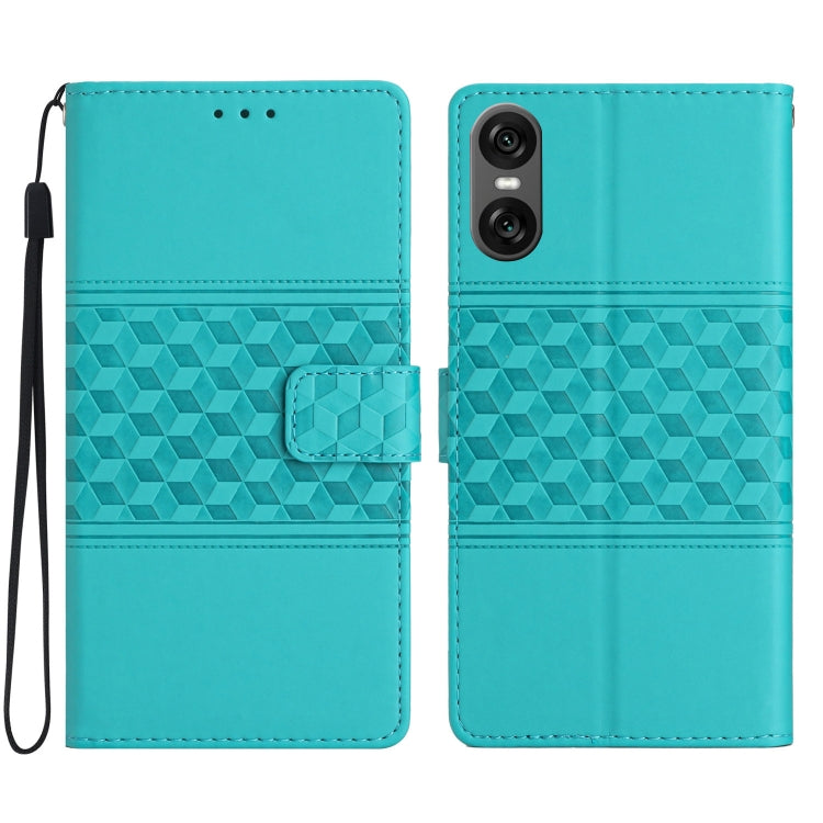 Diamond Embossed Skin Feel Leather Phone Case