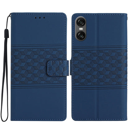 Diamond Embossed Skin Feel Leather Phone Case, For Sony Xperia 10 VII, For Sony Xperia 10 VI, For Sony Xperia 1 VI