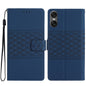 Diamond Embossed Skin Feel Leather Phone Case, For Sony Xperia 10 VII, For Sony Xperia 10 VI, For Sony Xperia 1 VI