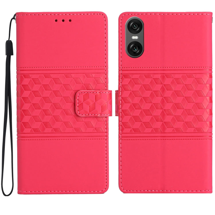 Diamond Embossed Skin Feel Leather Phone Case, For Sony Xperia 10 VII, For Sony Xperia 10 VI, For Sony Xperia 1 VI