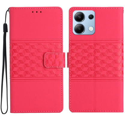 Diamond Embossed Skin Feel Leather Phone Case