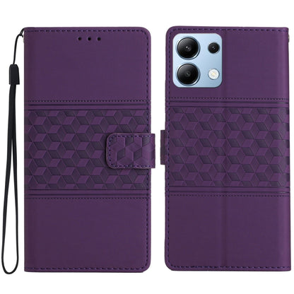 Diamond Embossed Skin Feel Leather Phone Case