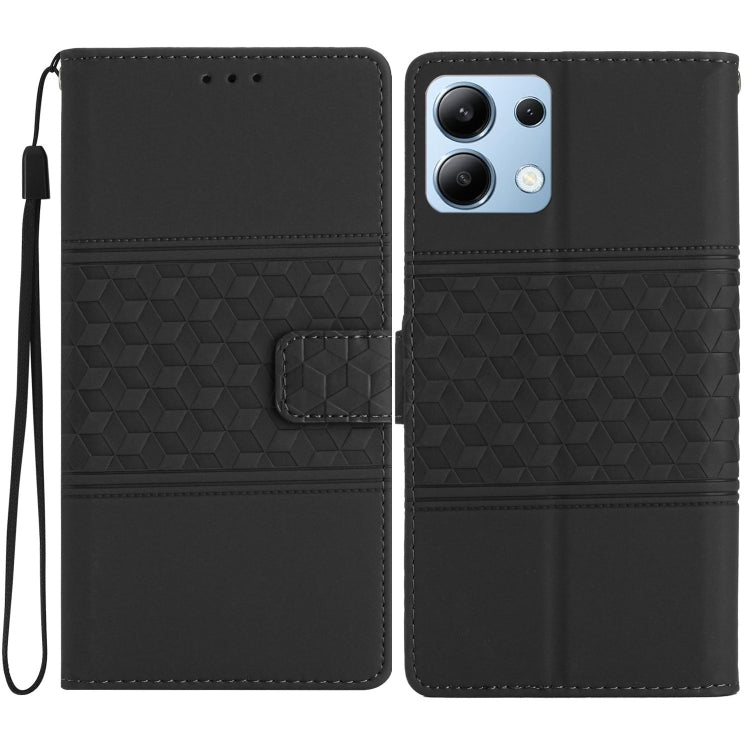 Diamond Embossed Skin Feel Leather Phone Case