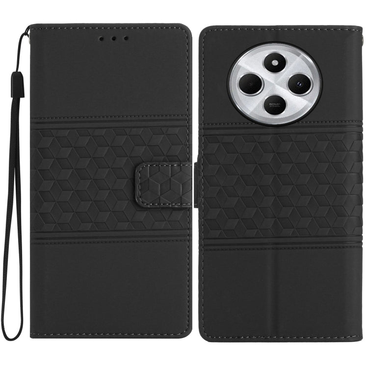 Diamond Embossed Skin Feel Leather Phone Case