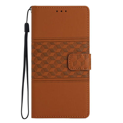 Diamond Embossed Skin Feel Leather Phone Case, For Redmi Note 14 Pro 4G, For Redmi Note 14 4G 163.25mm, For Redmi 14C 4G, For Redmi Note 13 Pro 4G