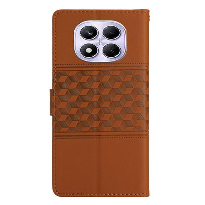 Diamond Embossed Skin Feel Leather Phone Case, For Redmi Note 14 Pro 4G, For Redmi Note 14 4G 163.25mm, For Redmi 14C 4G, For Redmi Note 13 Pro 4G