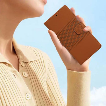 Diamond Embossed Skin Feel Leather Phone Case, For Redmi Note 14 Pro 4G, For Redmi Note 14 4G 163.25mm, For Redmi 14C 4G, For Redmi Note 13 Pro 4G