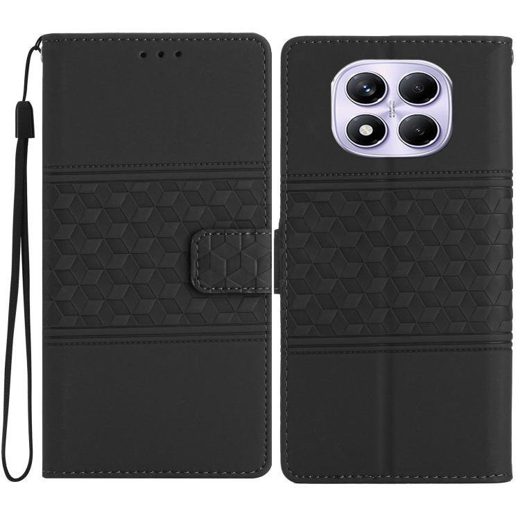 Diamond Embossed Skin Feel Leather Phone Case